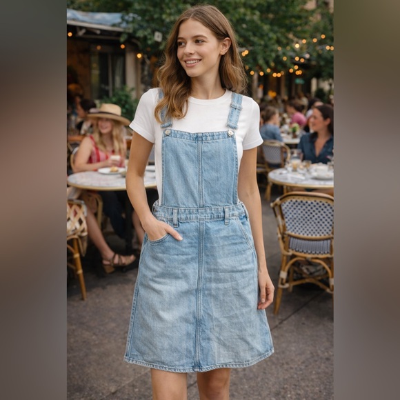 Madewell Dresses & Skirts - Madewell Denim Apron Overall Dress Skirtall Size Small Blue